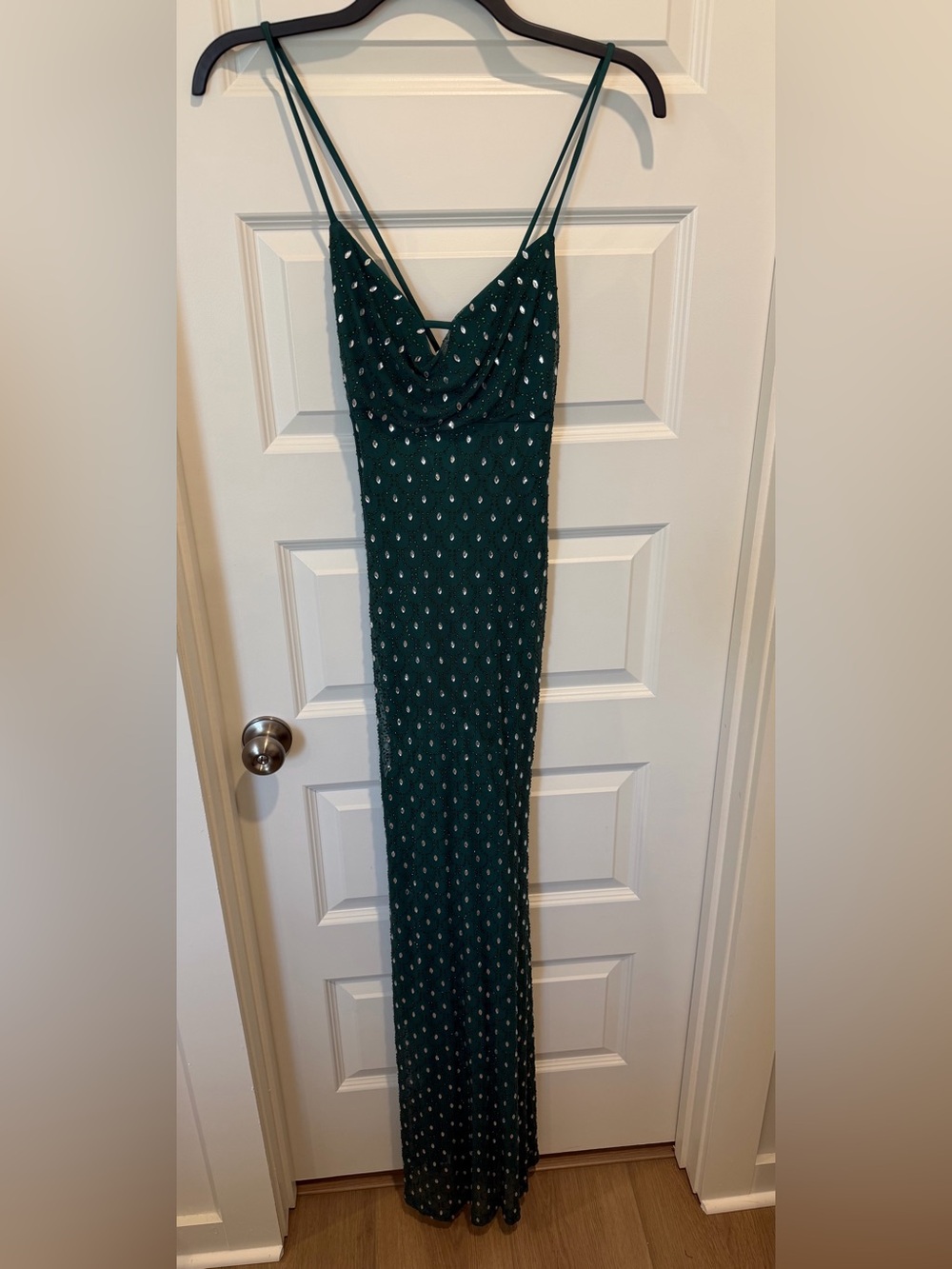 Cowl Neck formal Maxi Dress